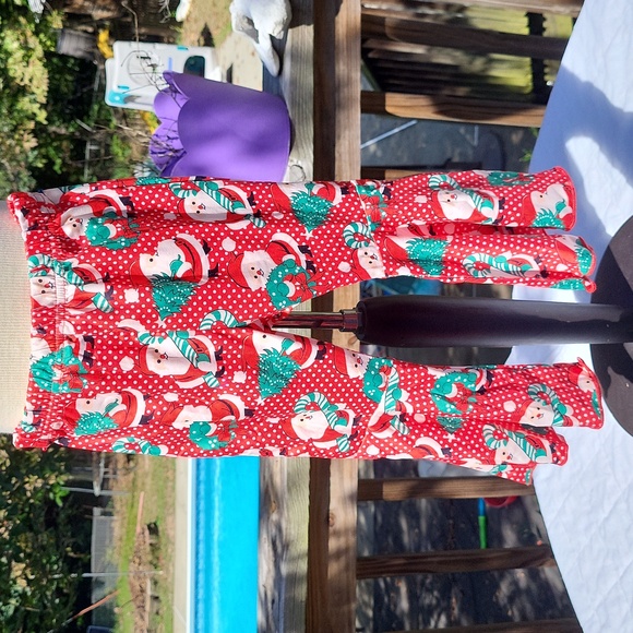 2 pair girls pants, Christmas, ruffle bottoms, sz 2, NWT - Picture 5 of 8